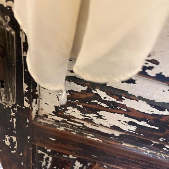 Women’s Maeve Anthropologie silk embroidered tie blouse with Claire’s sides. S - Picture 6 of 11